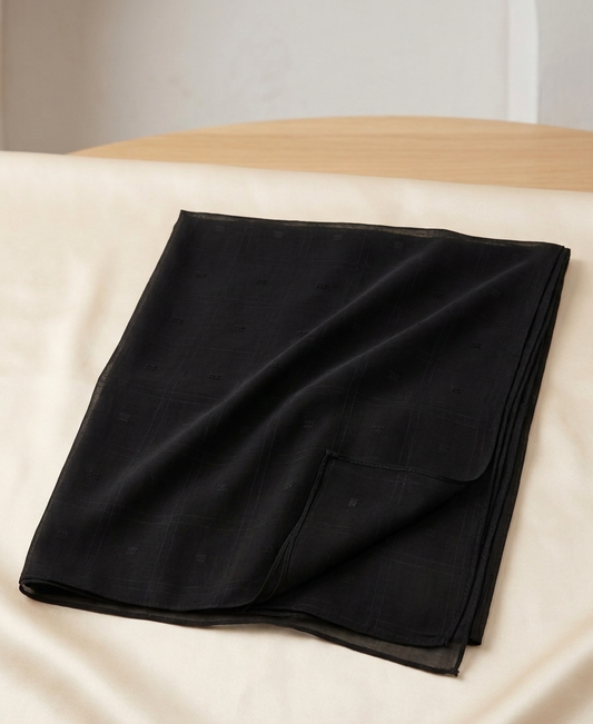 Black Lawn Shawl